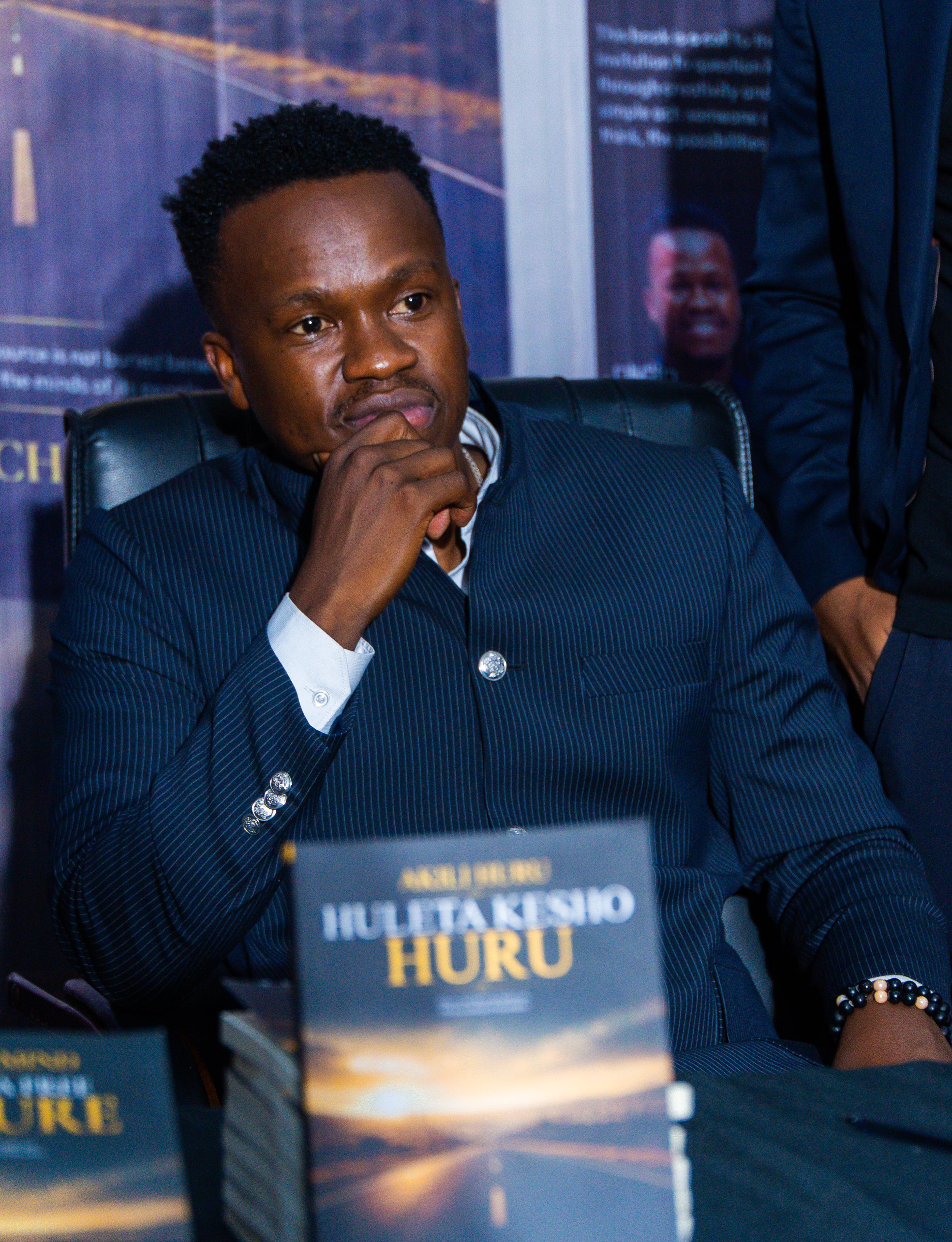 A moment from the book launch