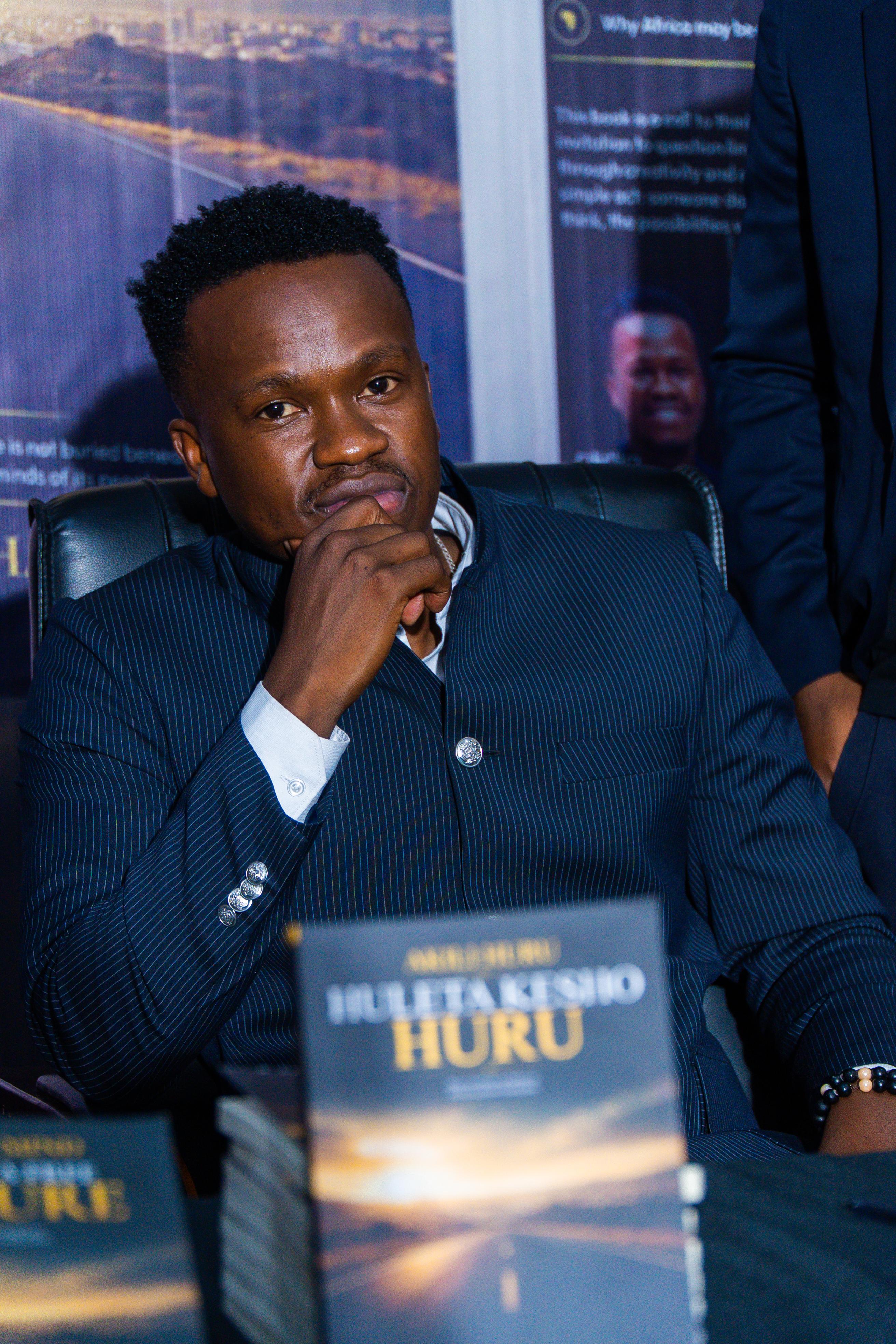 A moment from the book launch