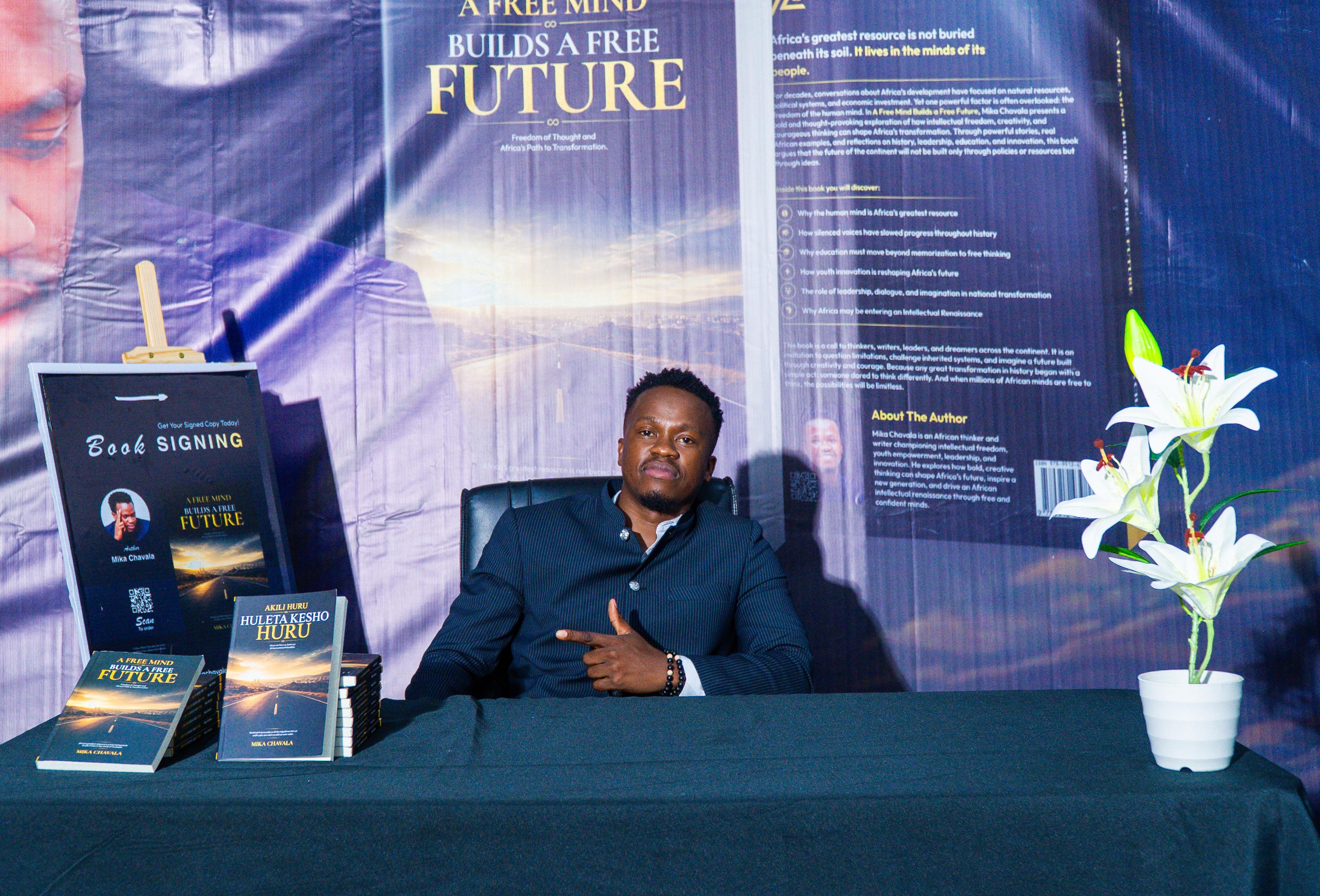 A moment from the book launch