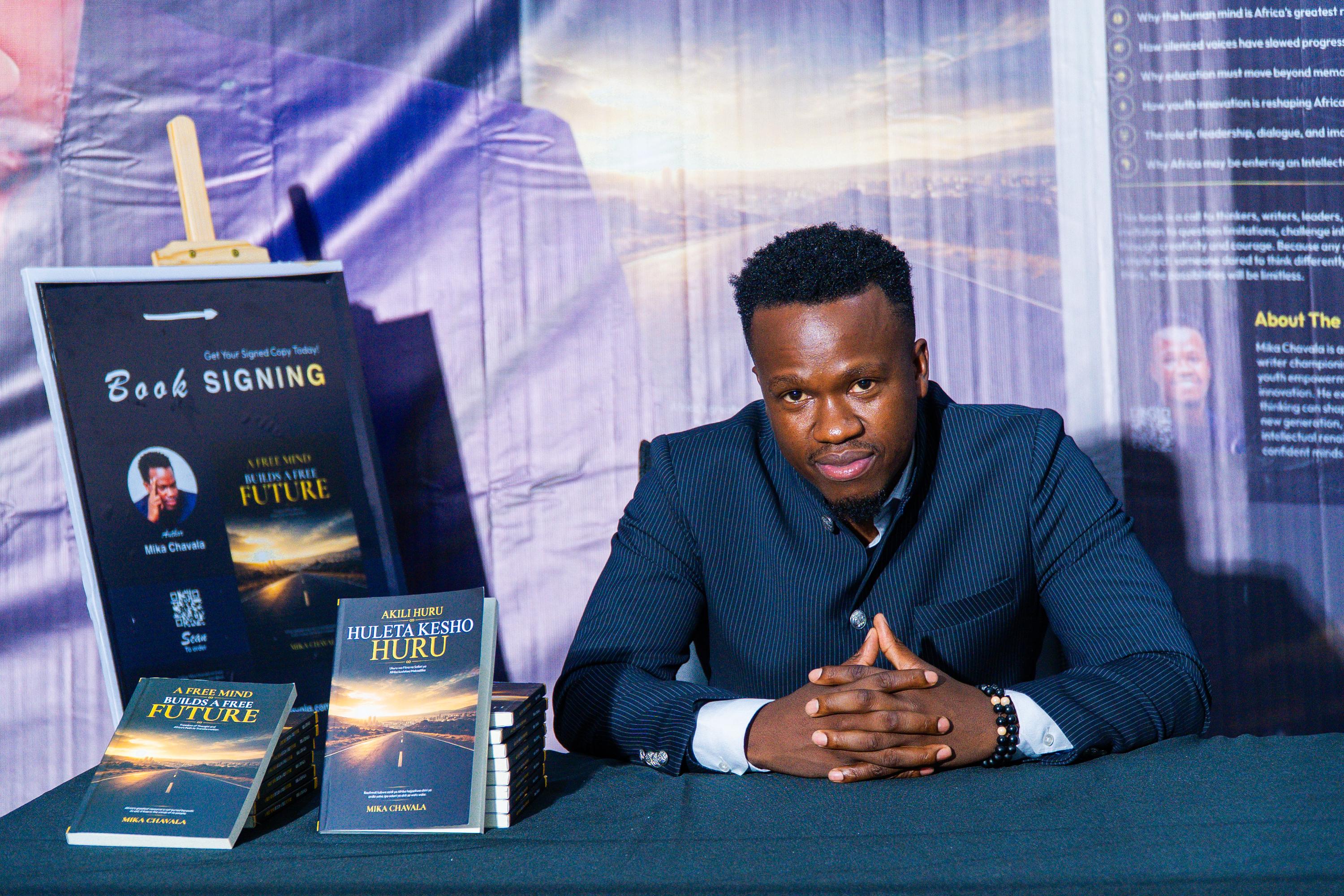 A moment from the book launch