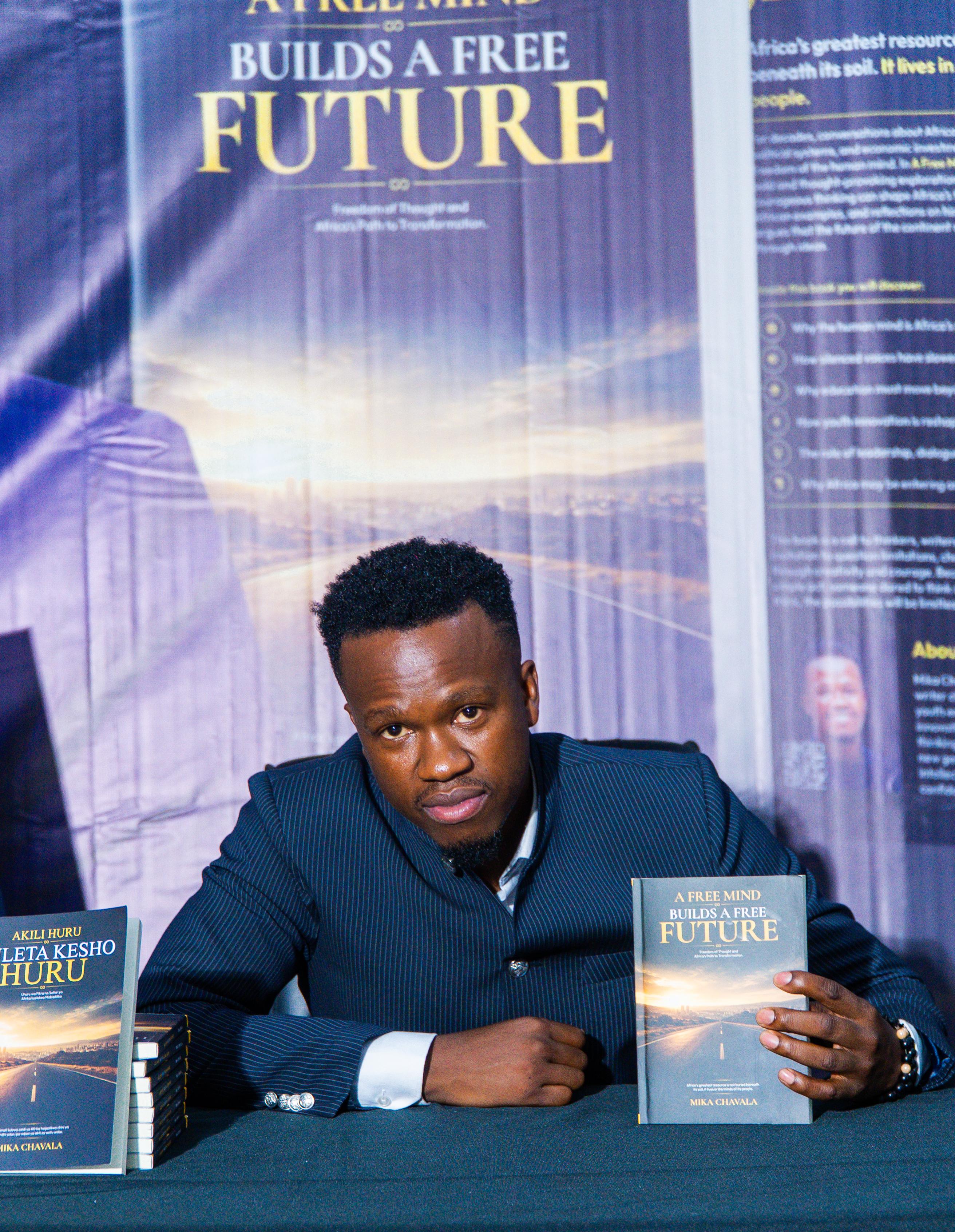 A moment from the book launch