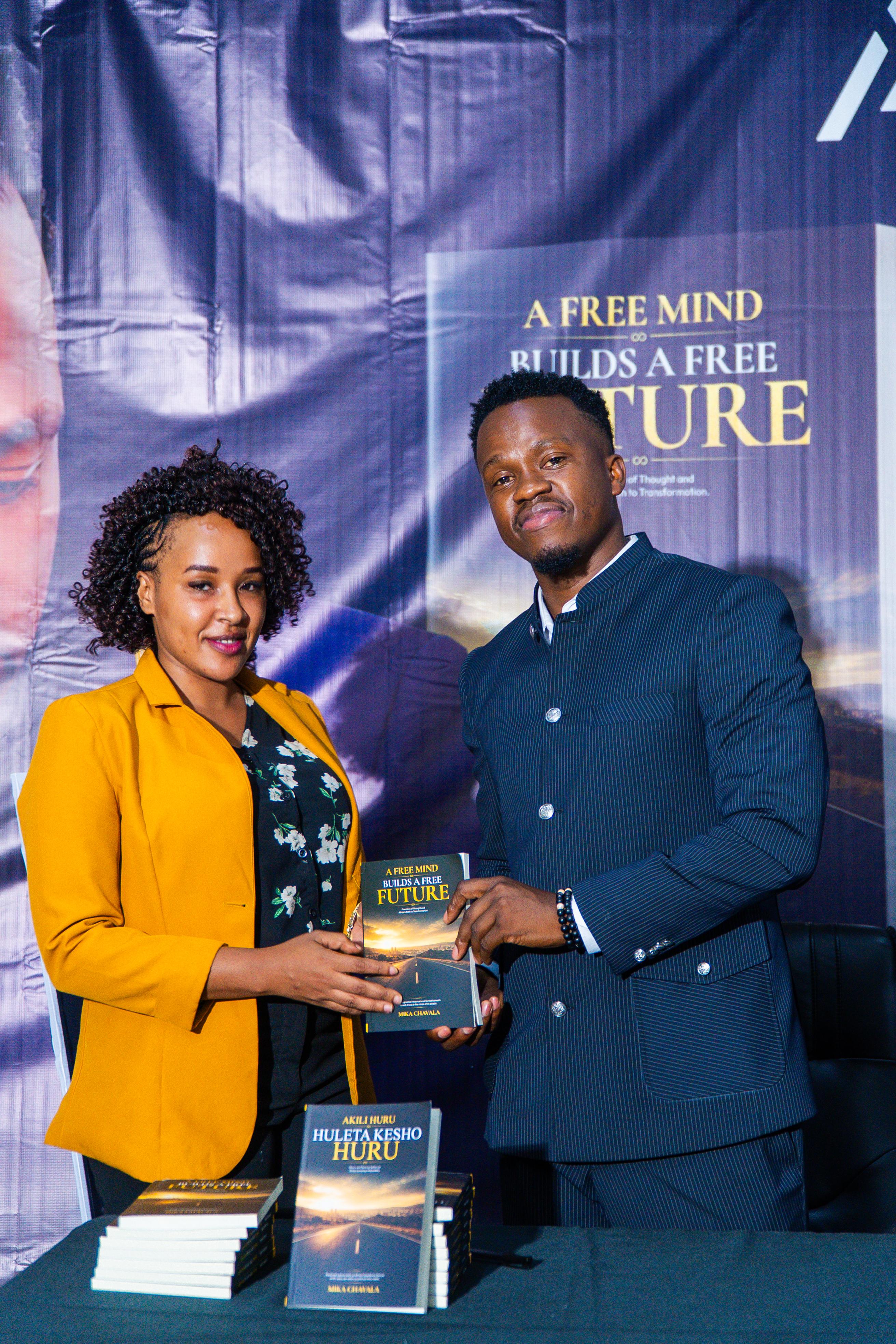 A moment from the book launch