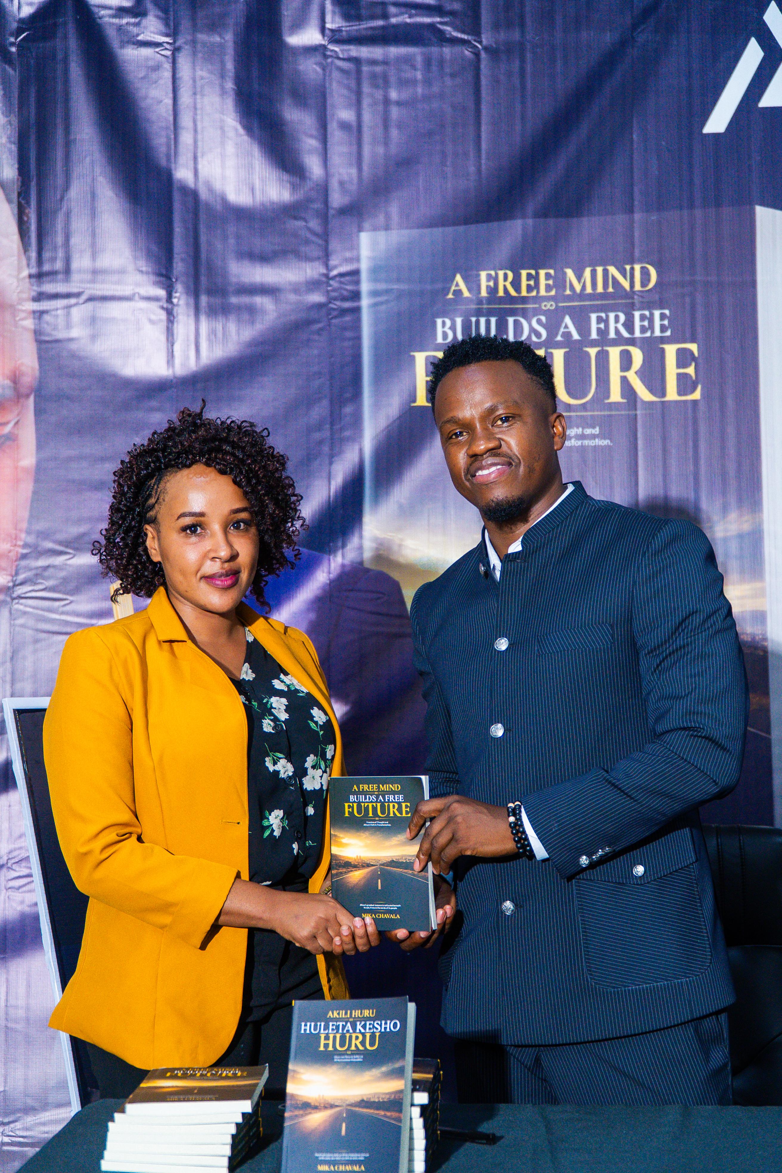 A moment from the book launch