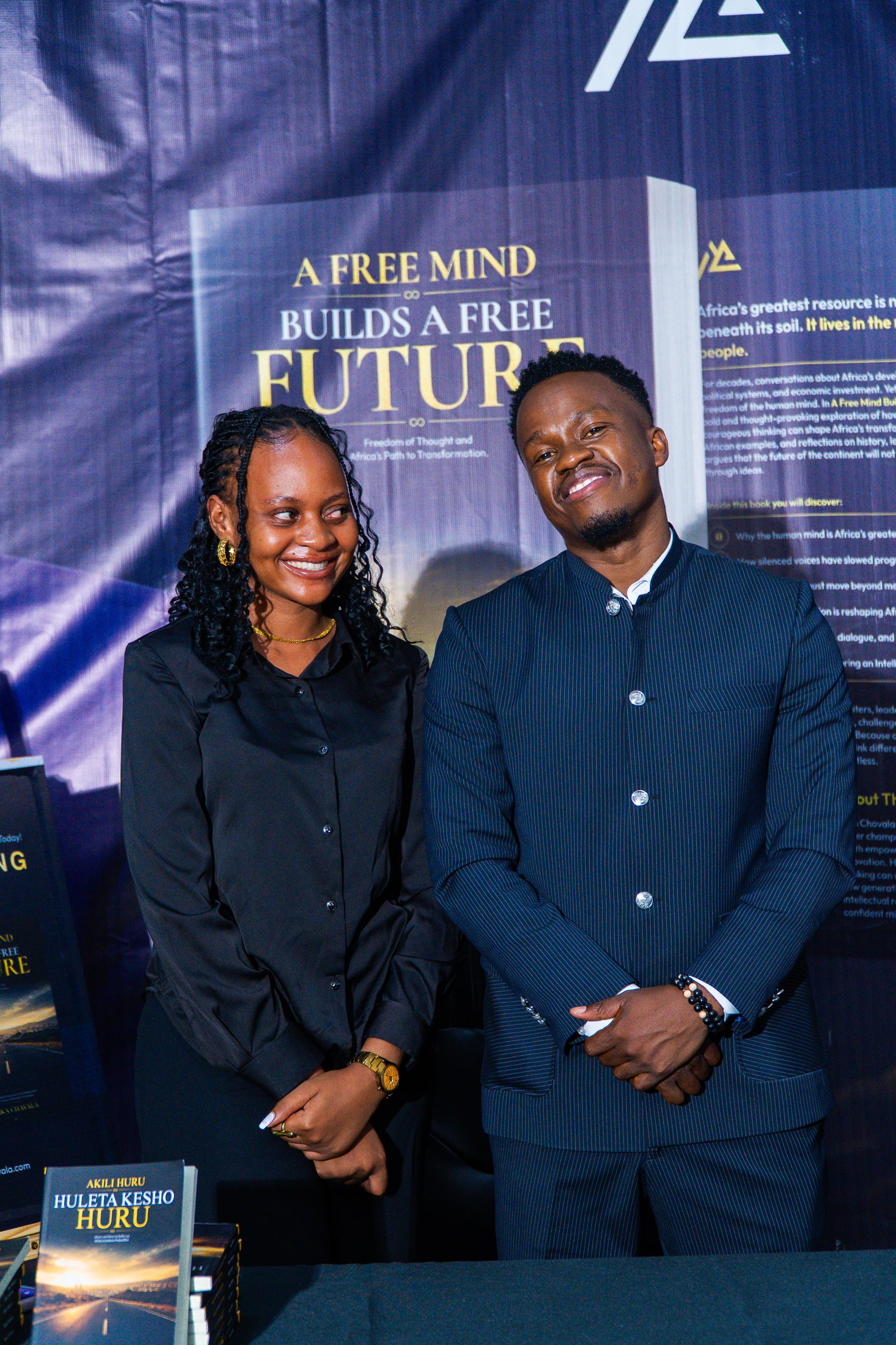 A moment from the book launch