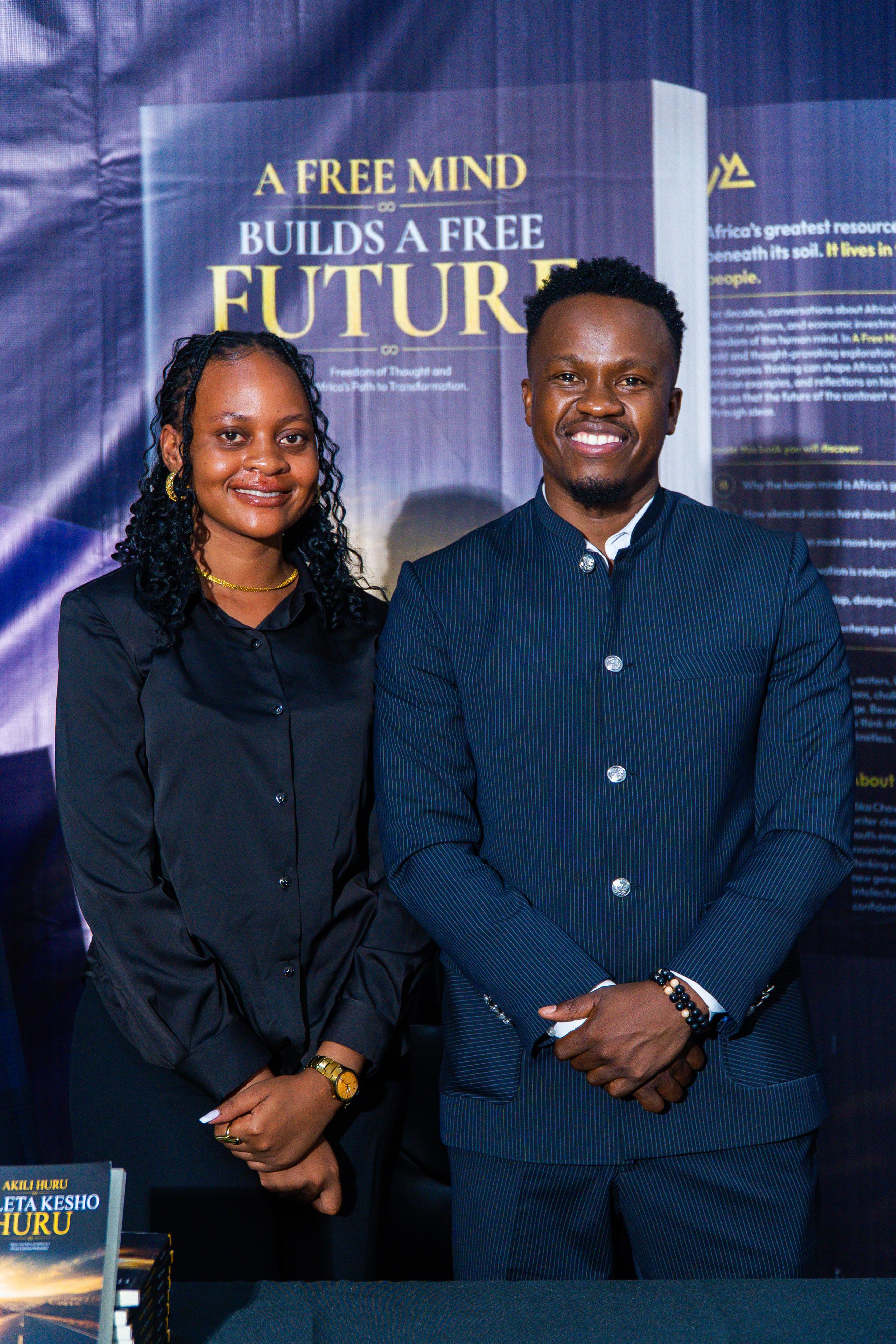 A moment from the book launch