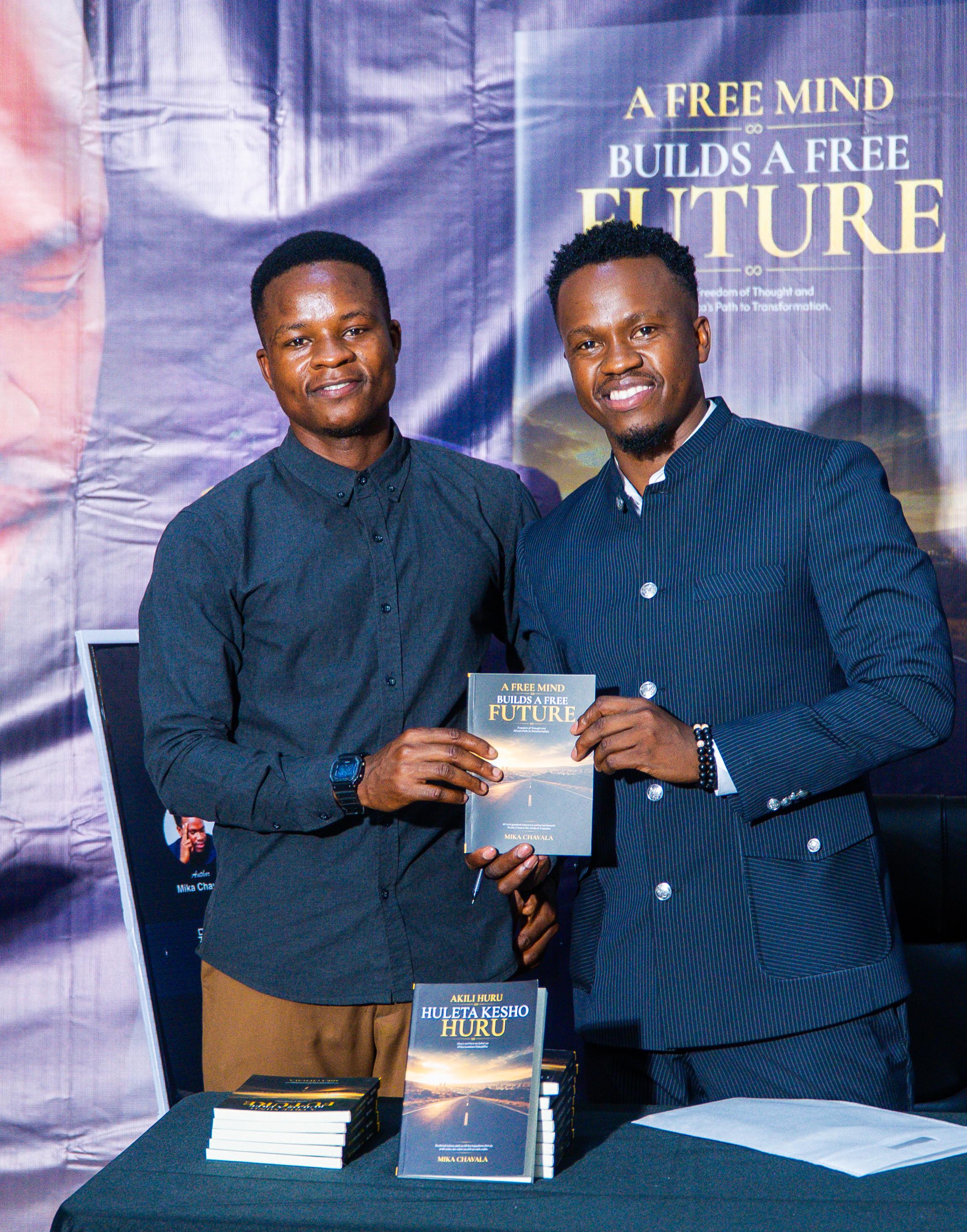 A moment from the book launch