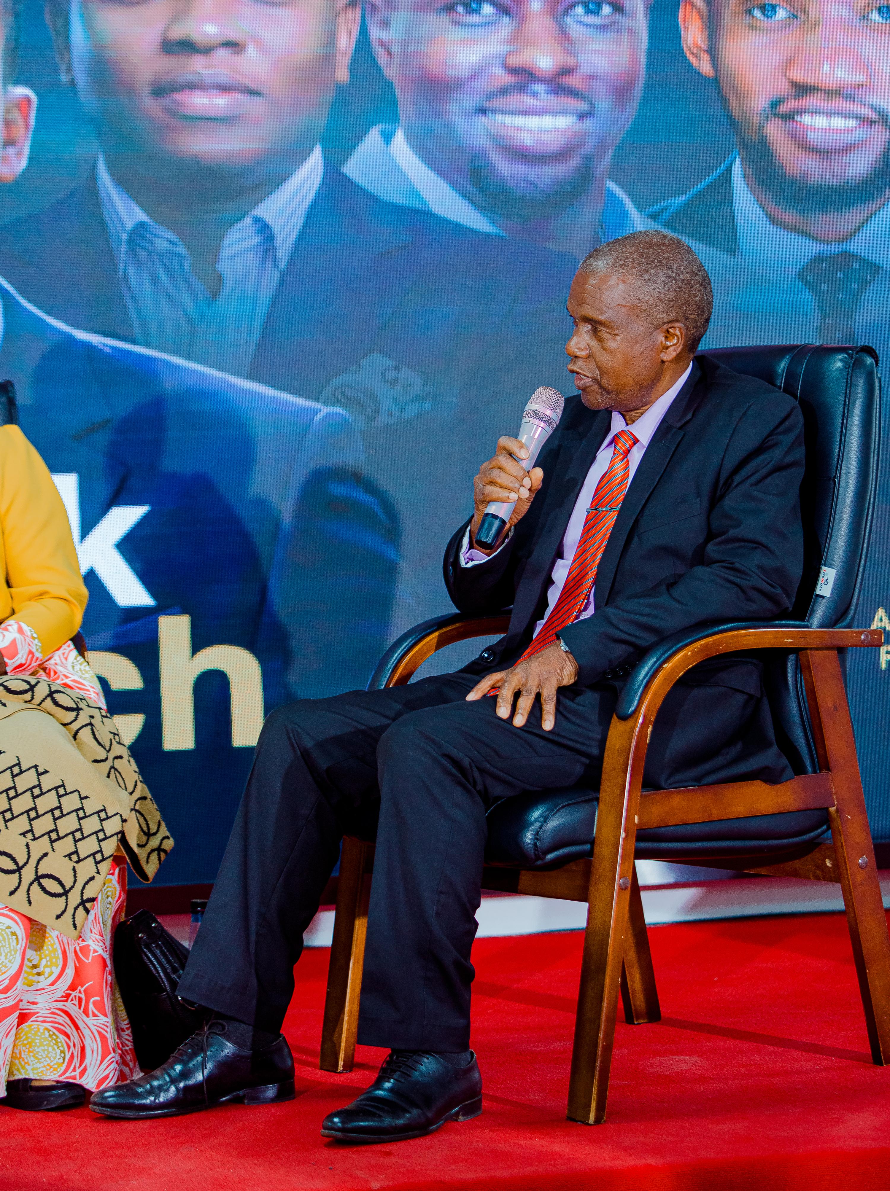 A moment from the book launch