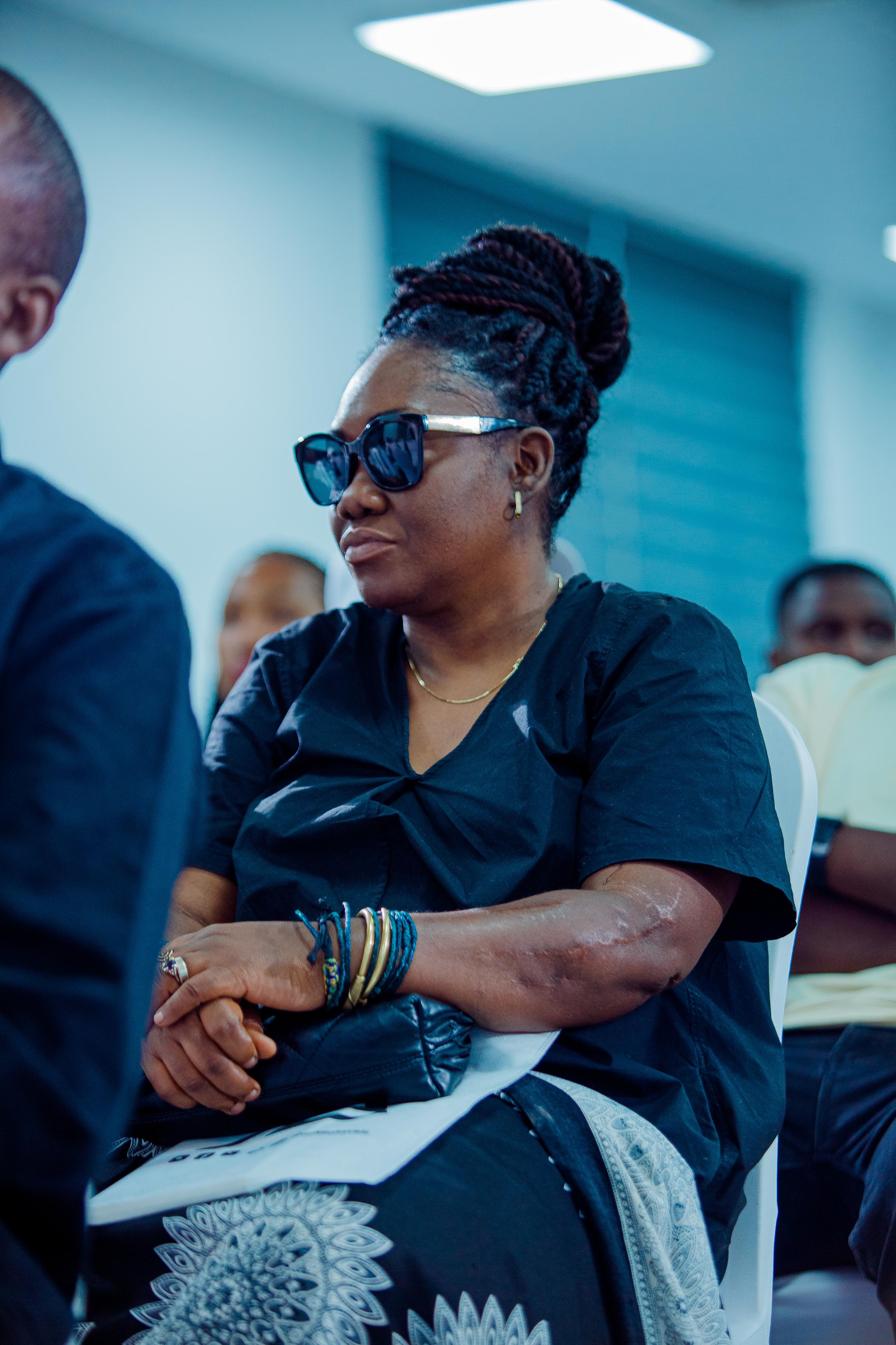 A moment from the book launch
