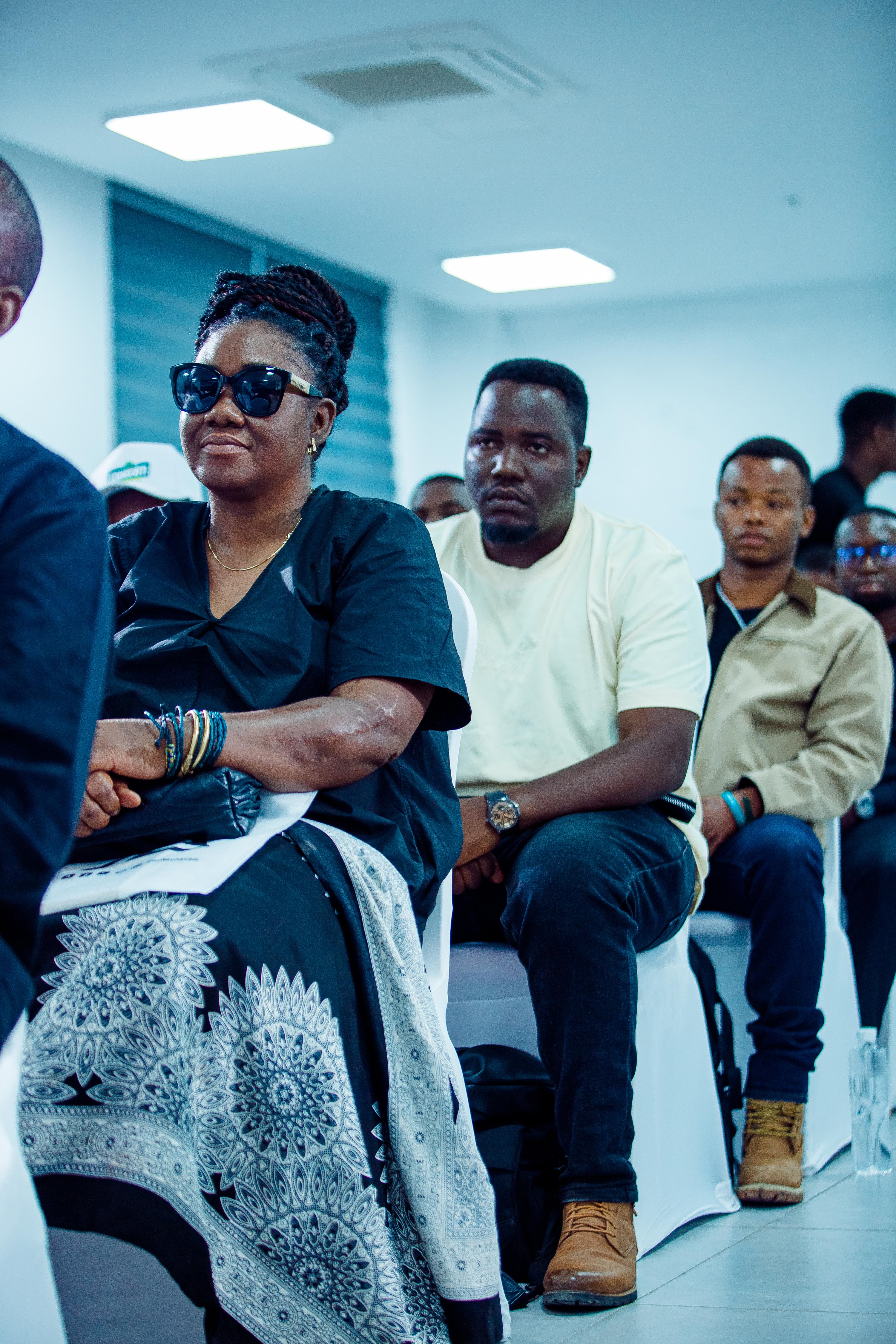 A moment from the book launch