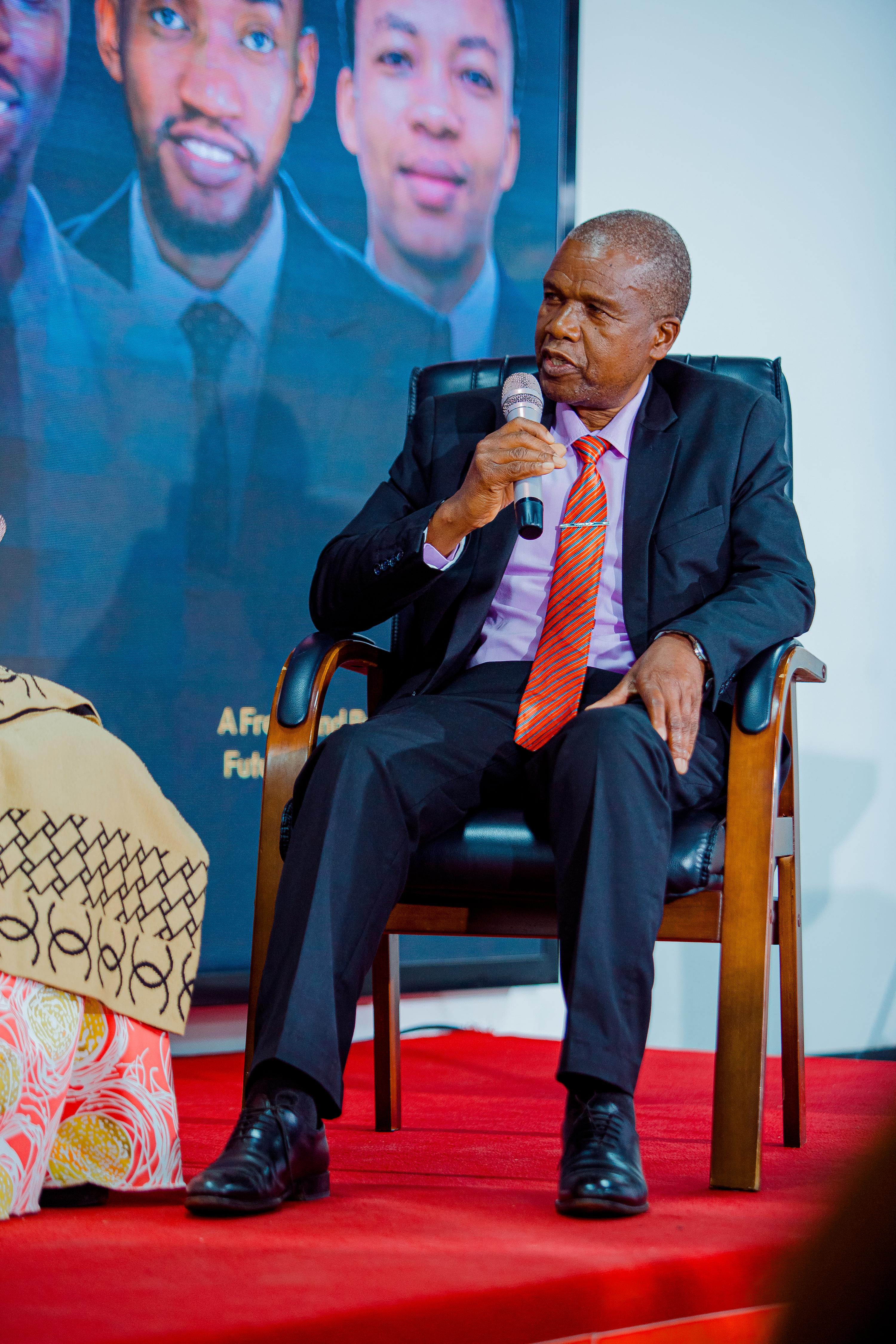 A moment from the book launch