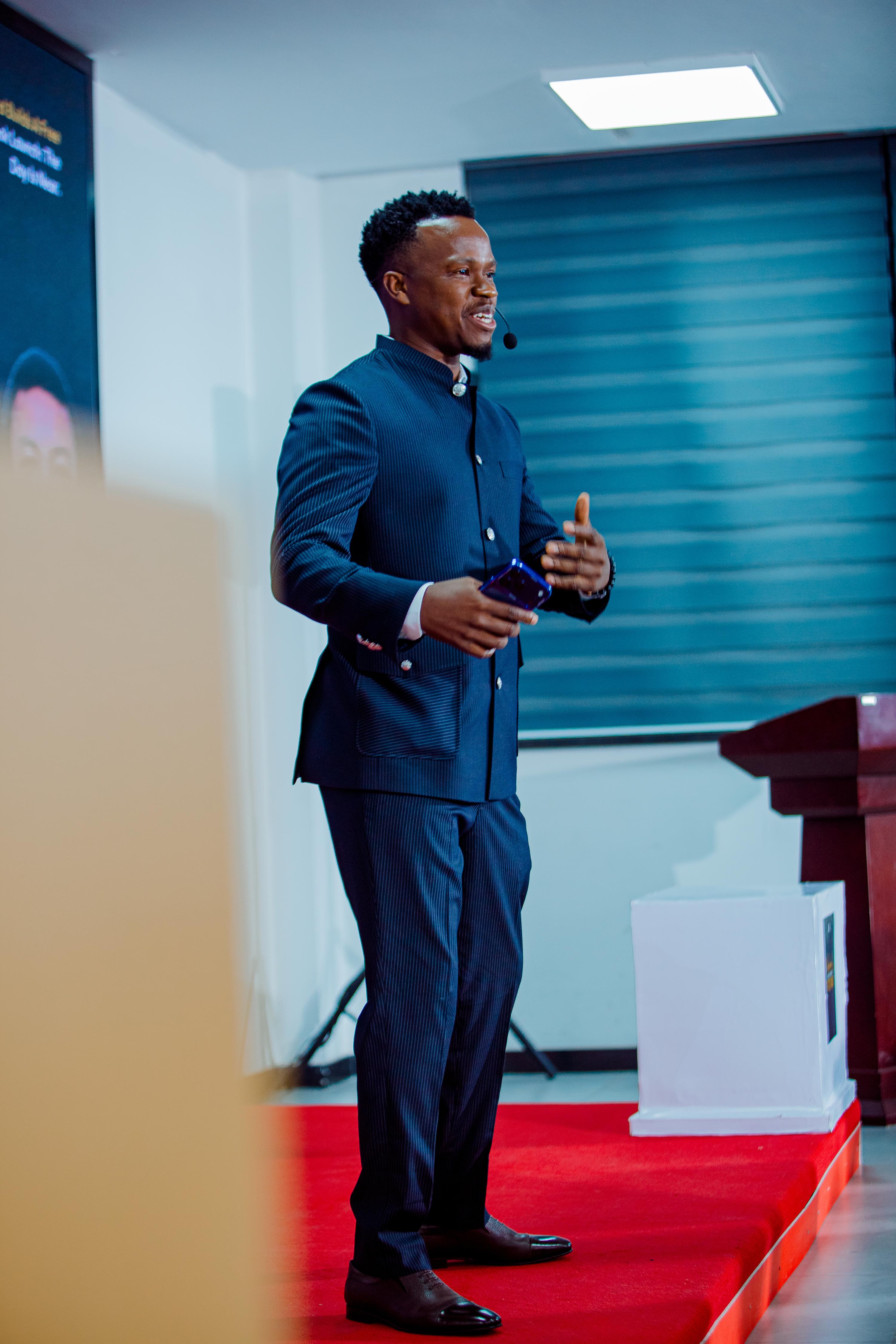 A moment from the book launch
