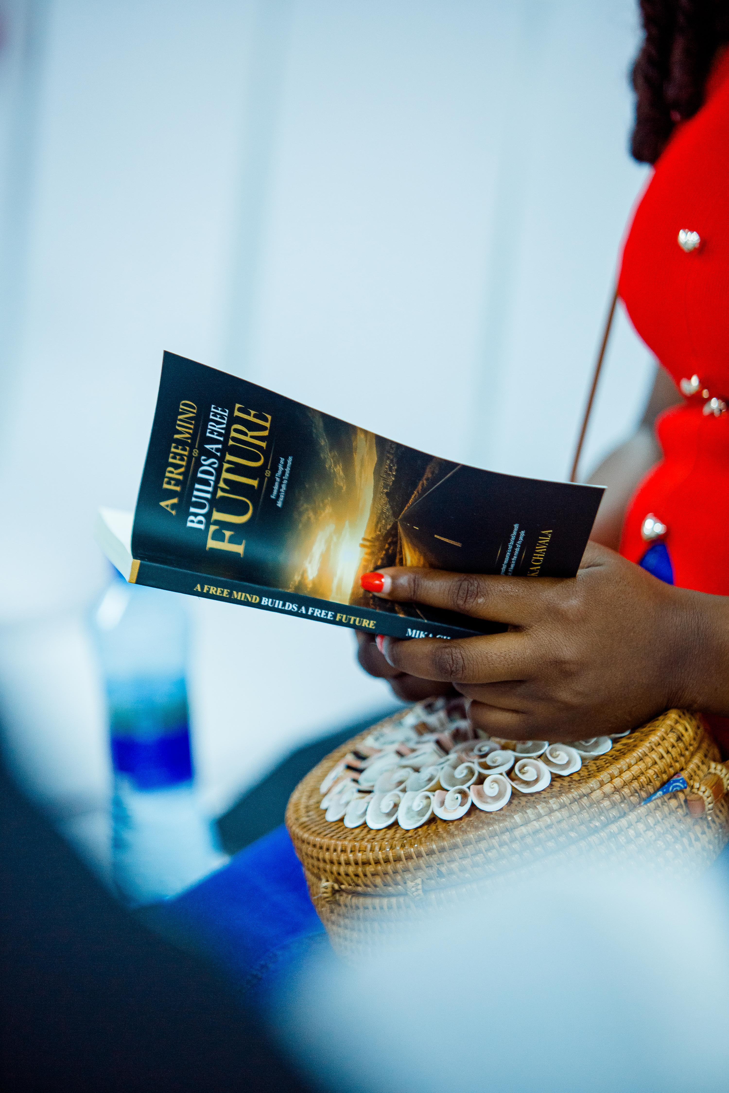 A moment from the book launch