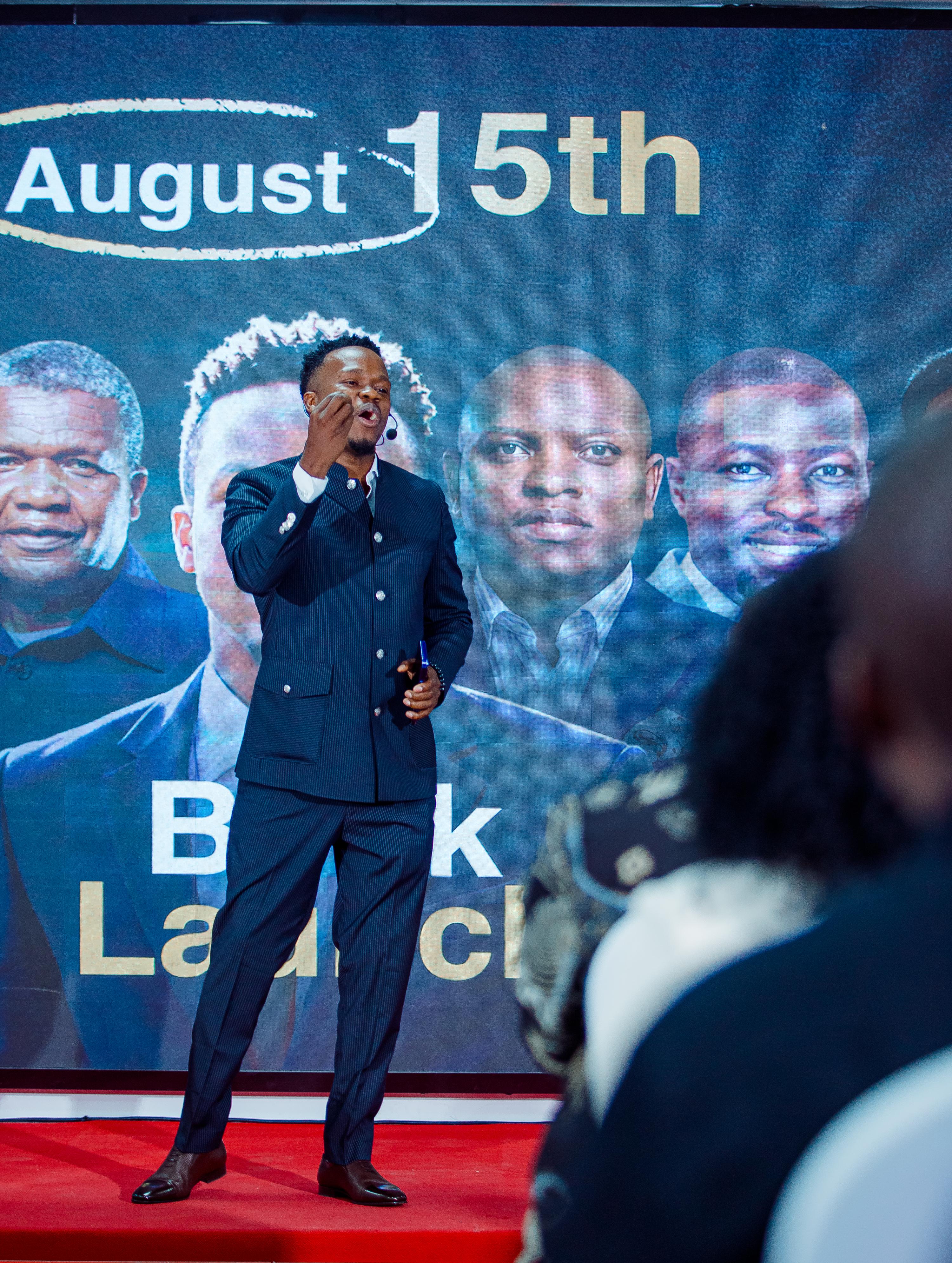 A moment from the book launch