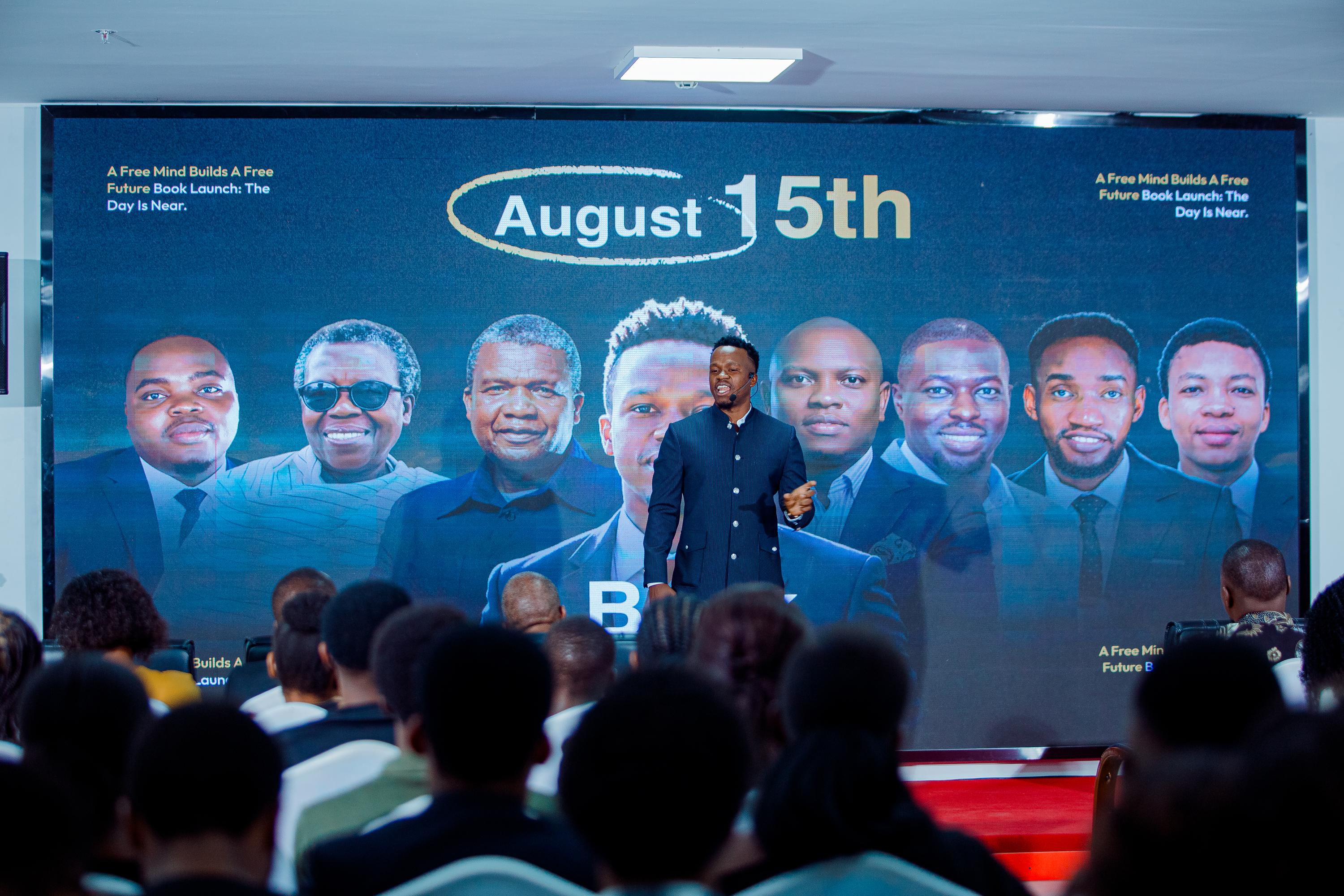 A moment from the book launch