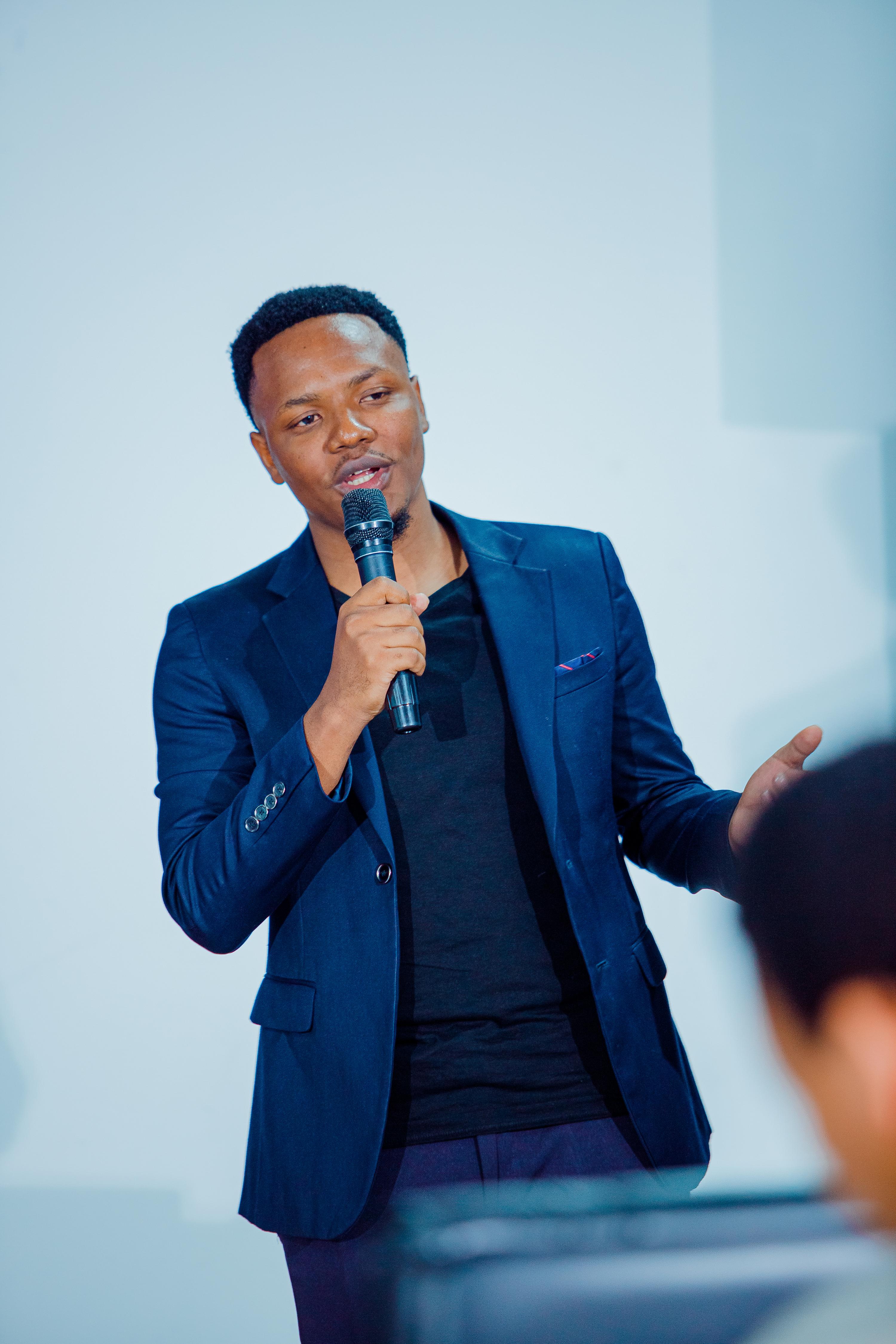 A moment from the book launch