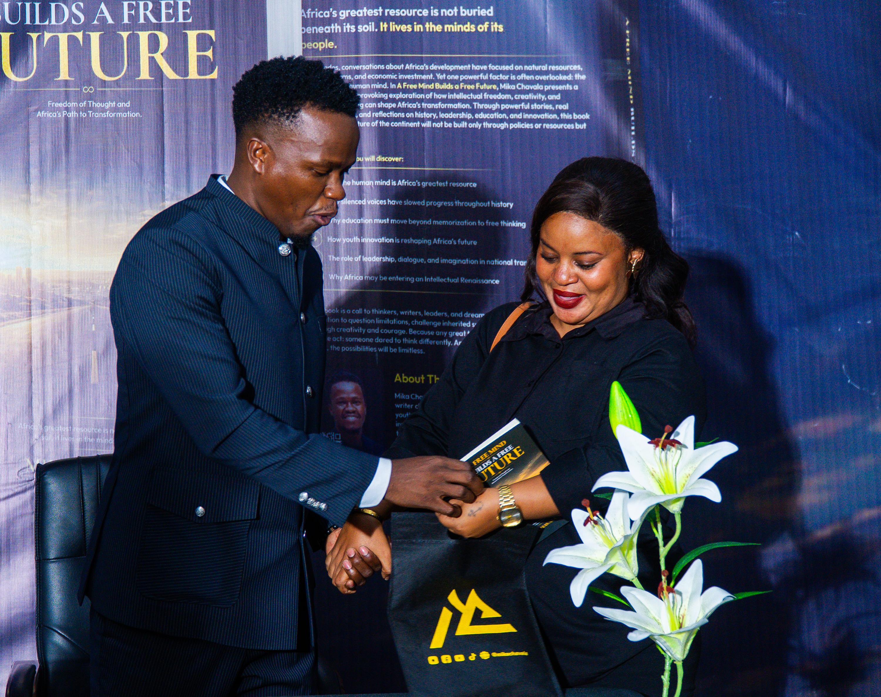 A moment from the book launch