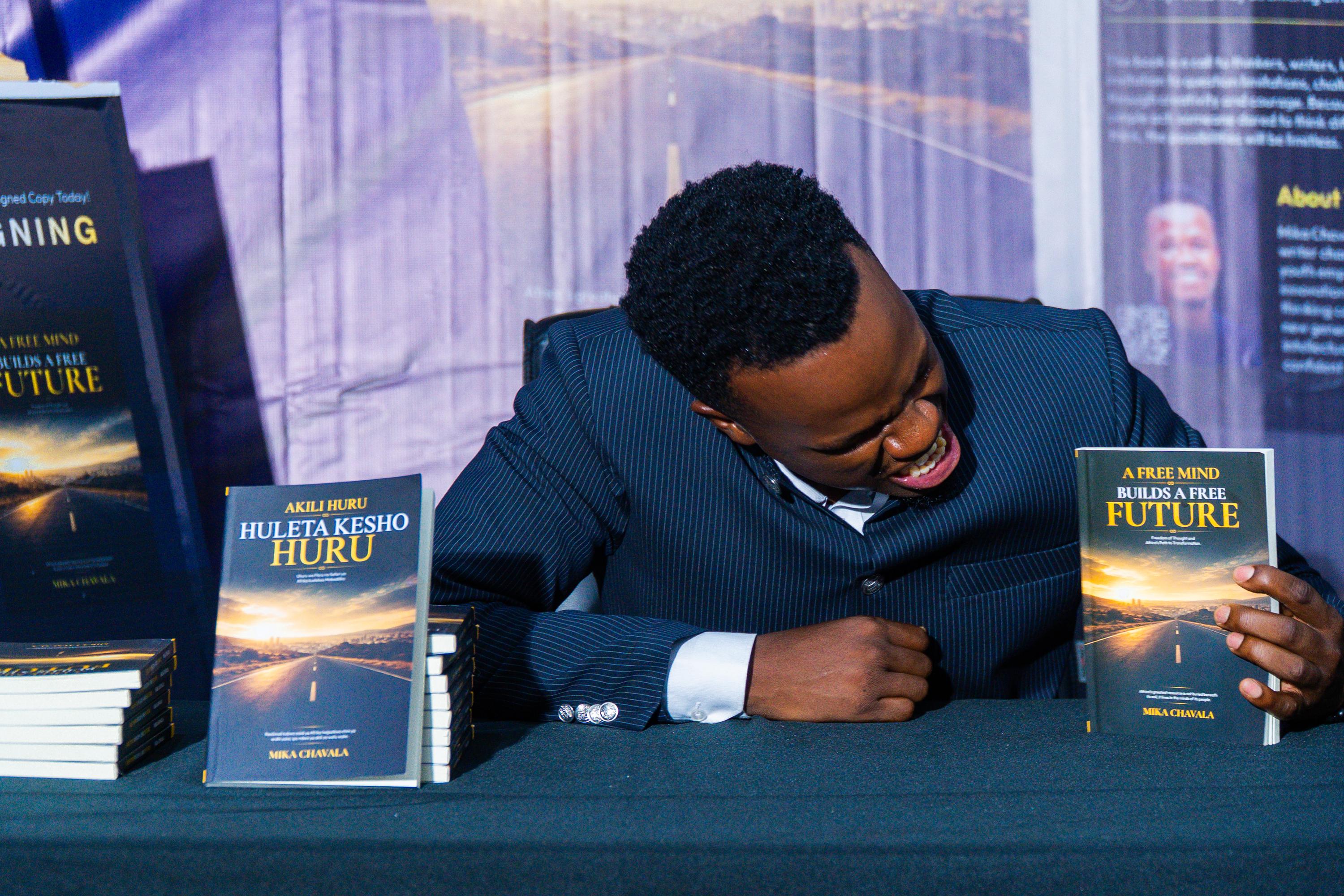 A moment from the book launch