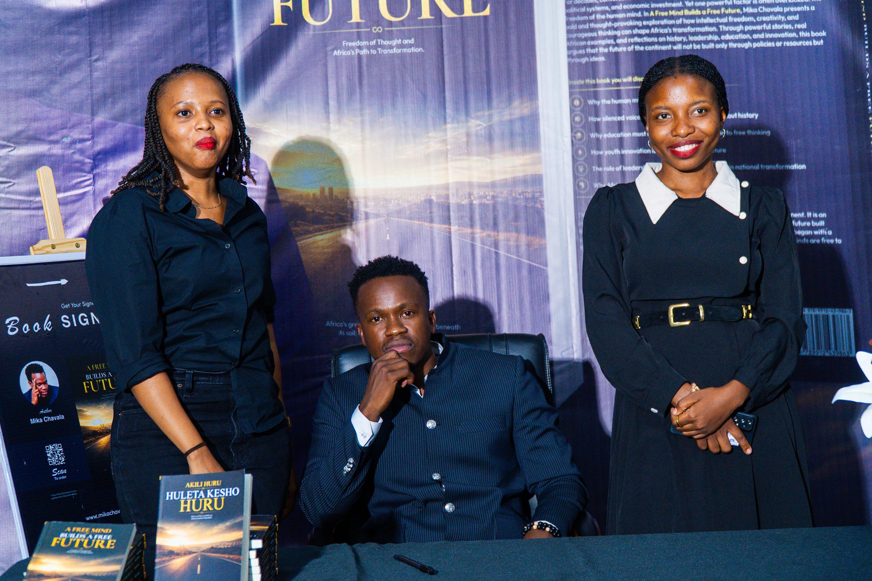 A moment from the book launch