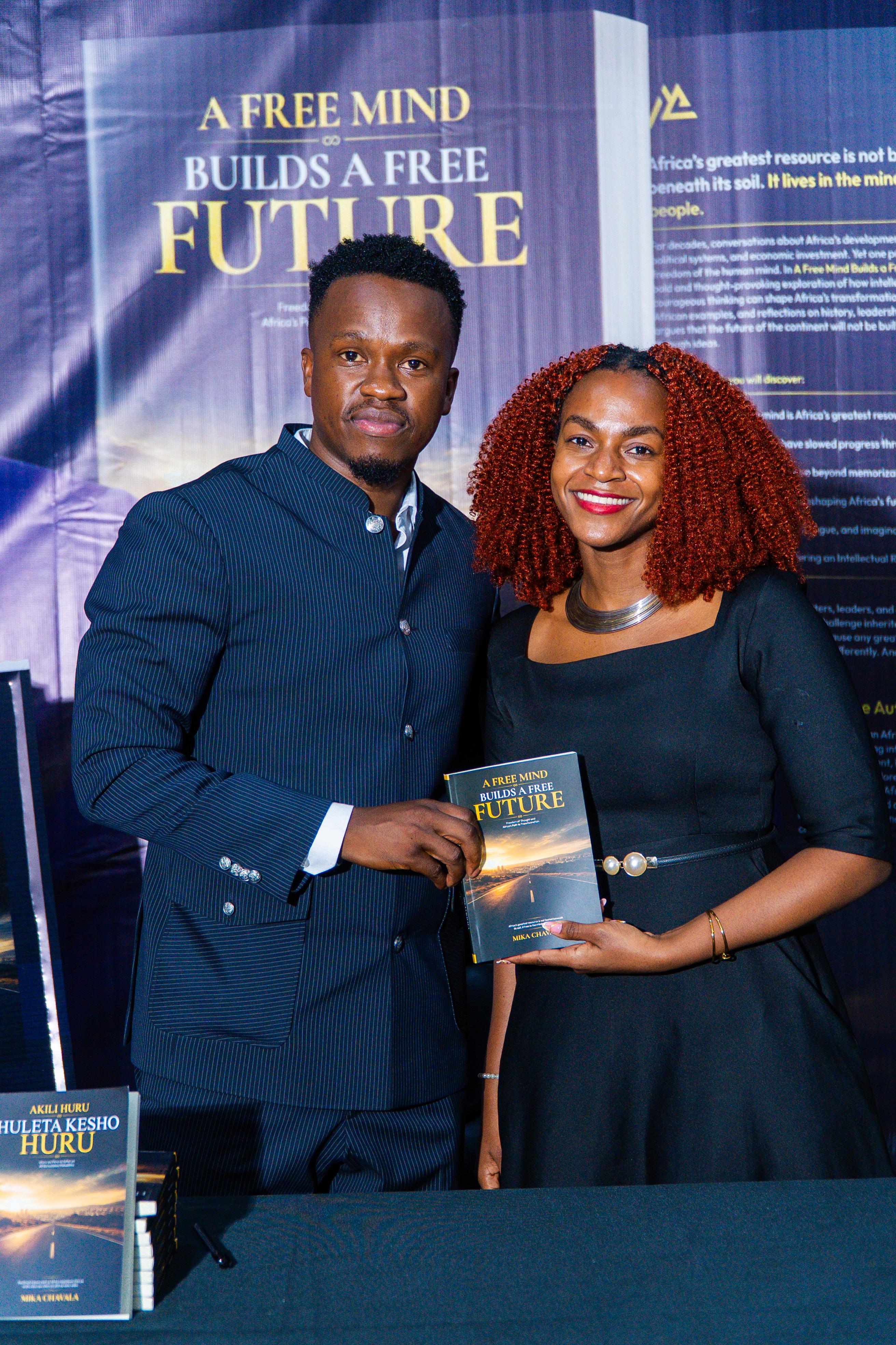 A moment from the book launch