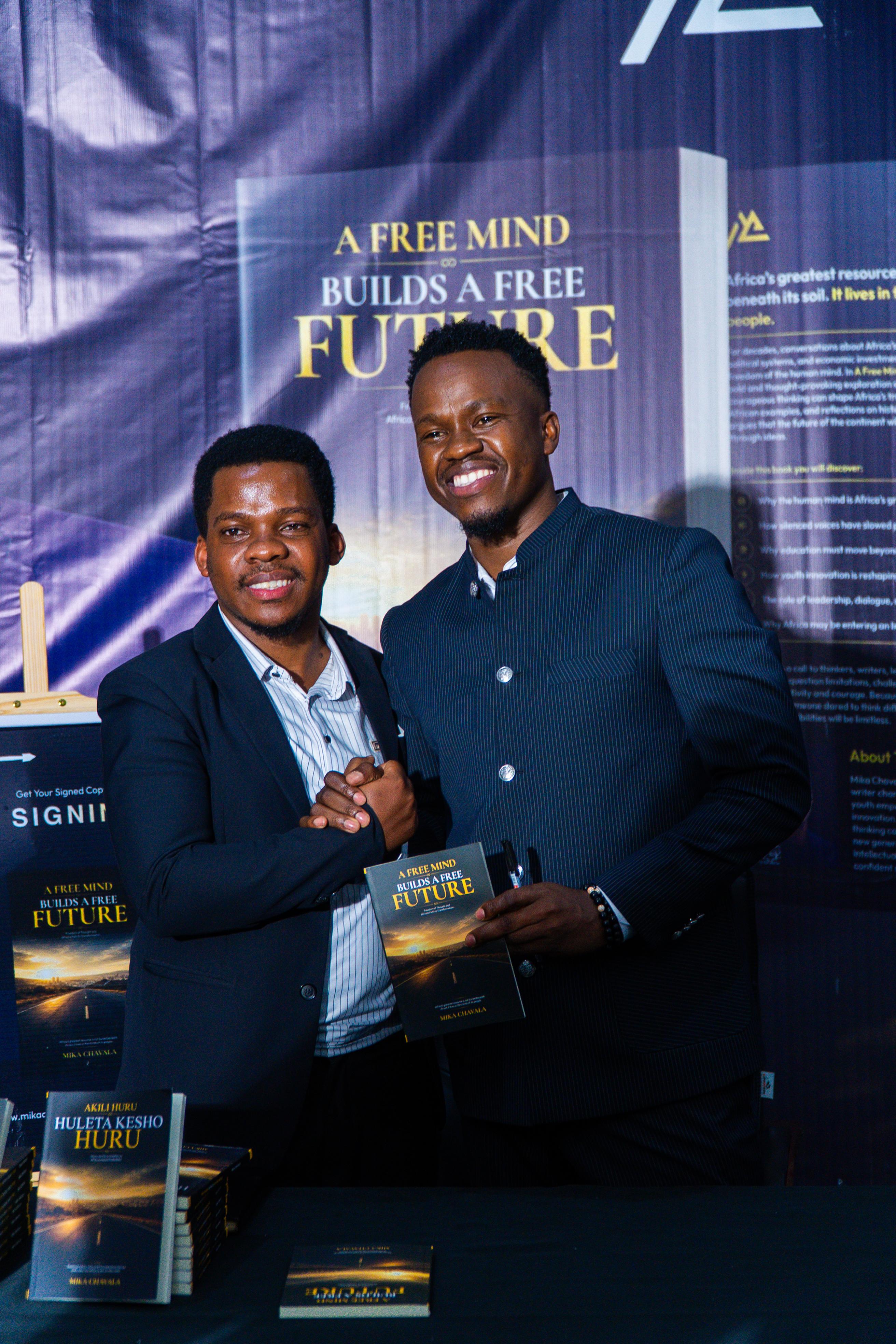 A moment from the book launch